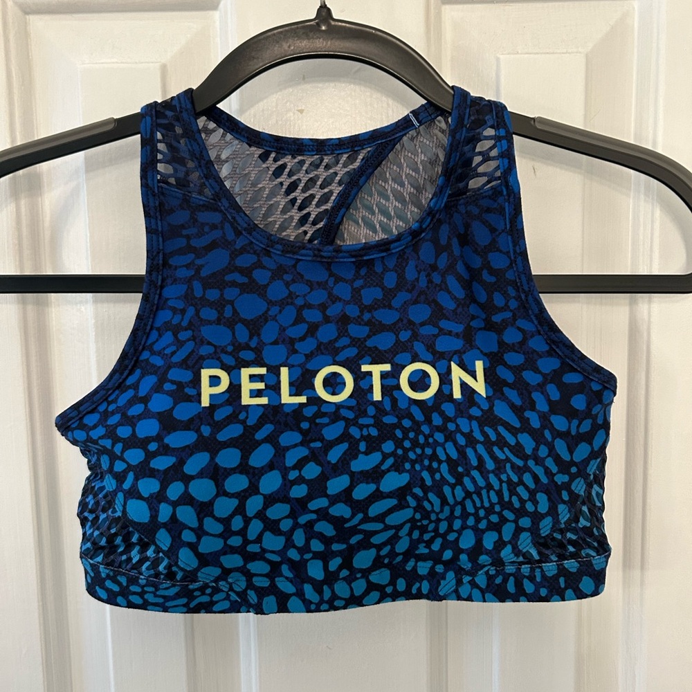 Peloton Size S Small Blue Moves Sports Bra